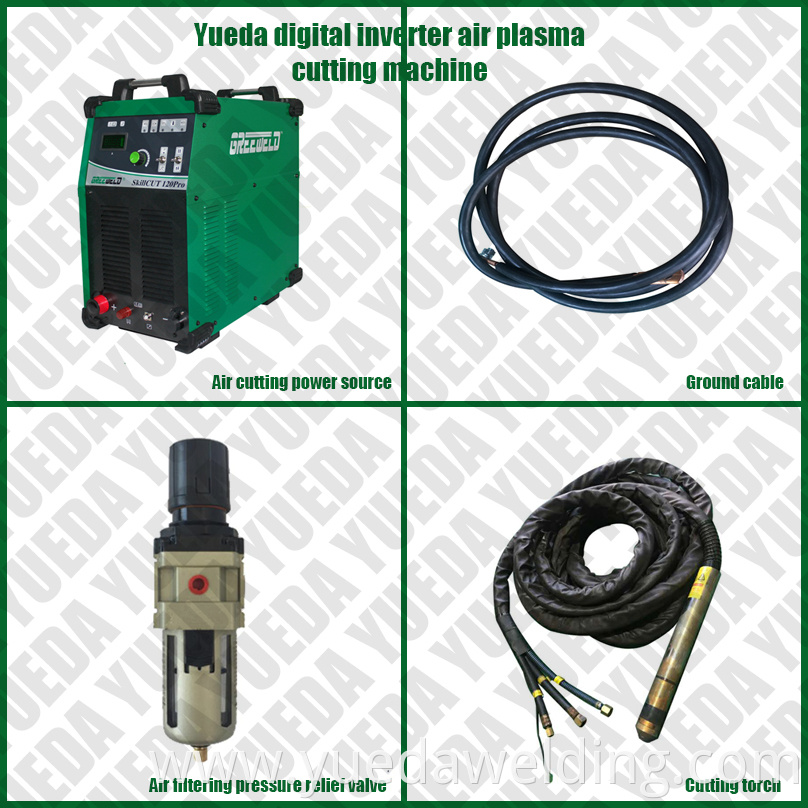 Yueda digital inverter 200A air plasma cutting machine